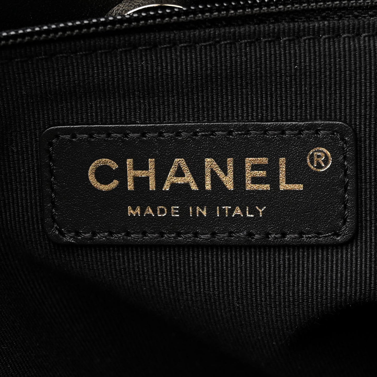 Cotton Crochet Large Deauville Tote Black Beige