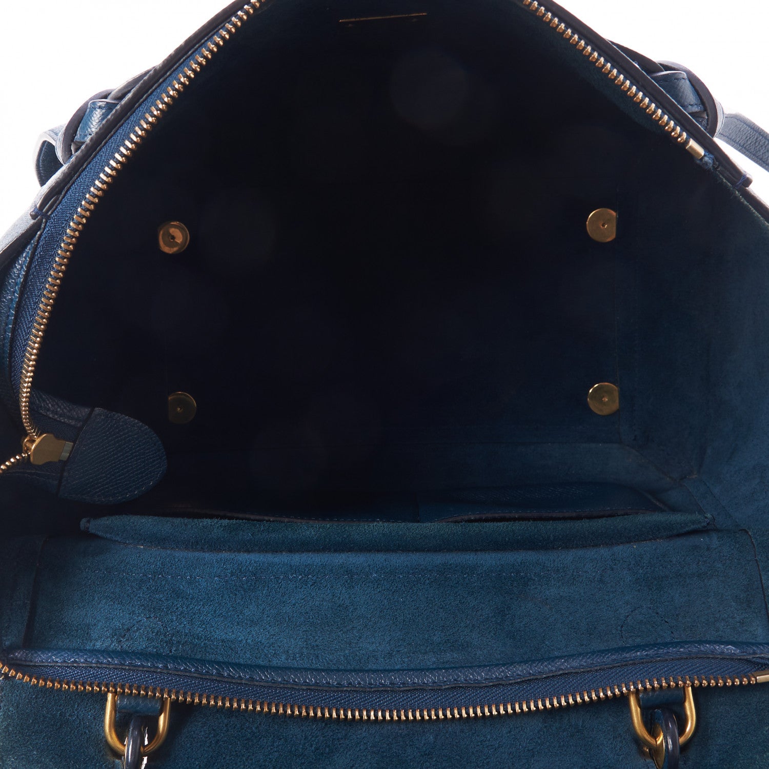 Celine Grained Calfskin Mini Belt Bag Steel Blue 7 of 9