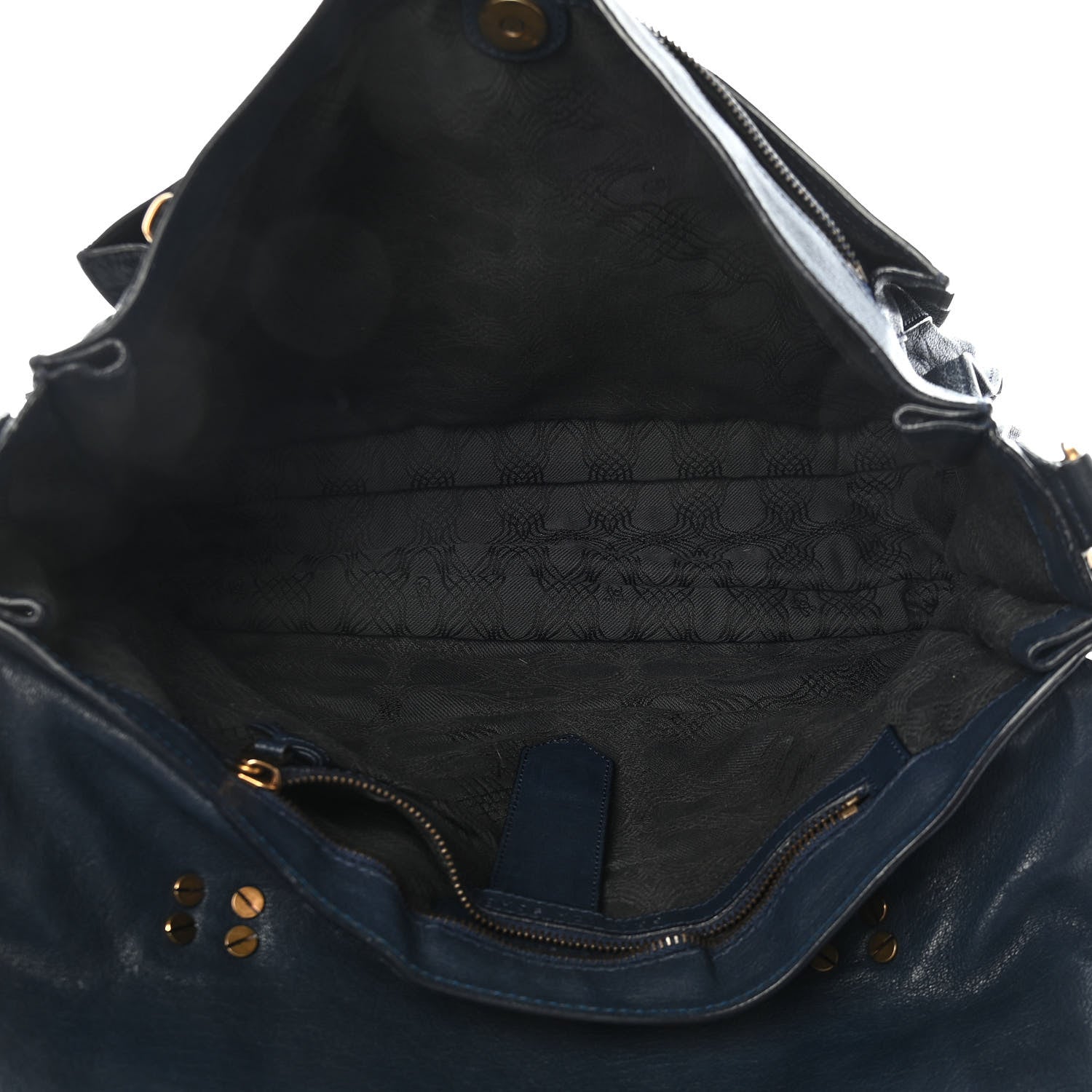 Proenza Schouler Lambskin Large PS1 Satchel Midnight 4 of 15