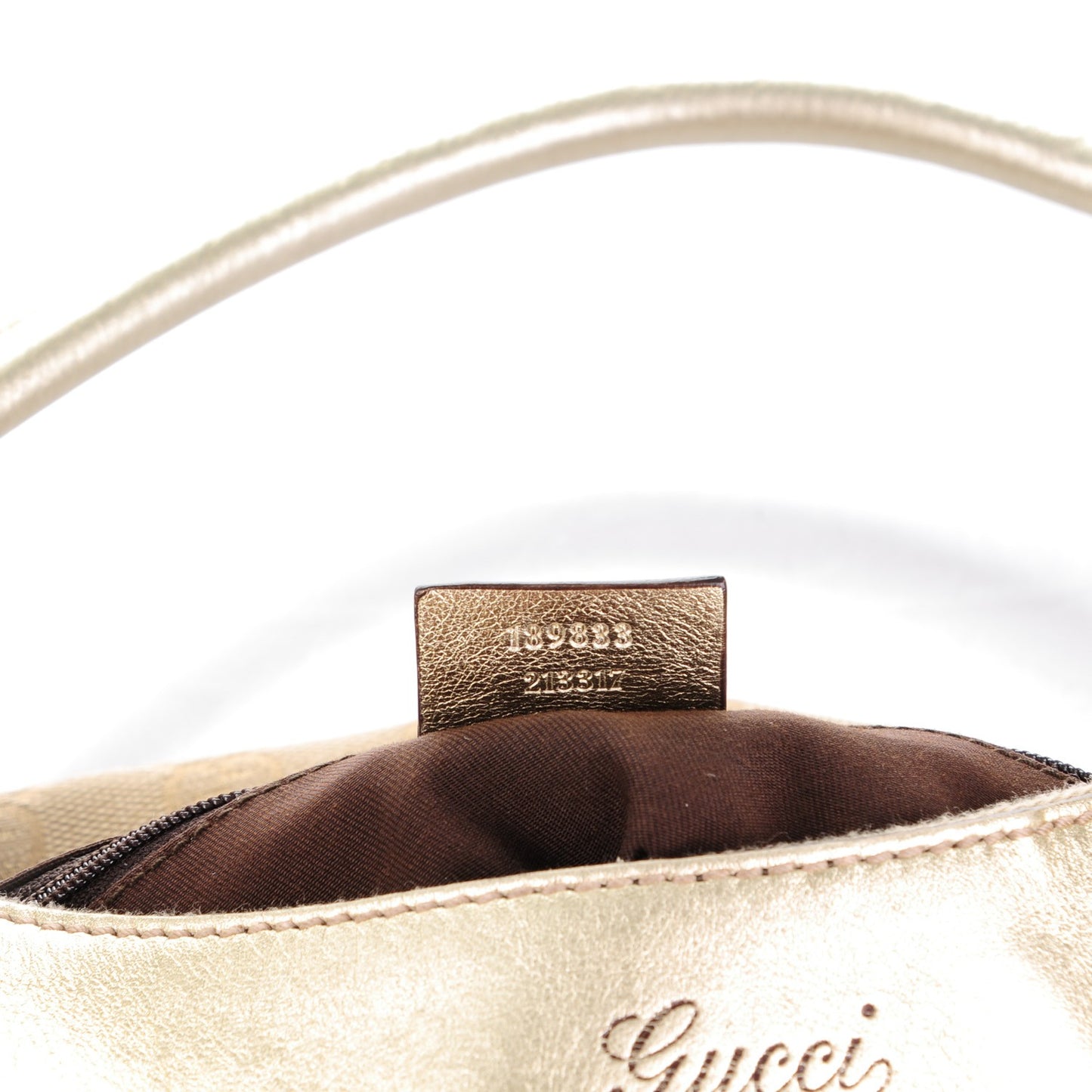 Monogram Large D Gold Hobo Gold