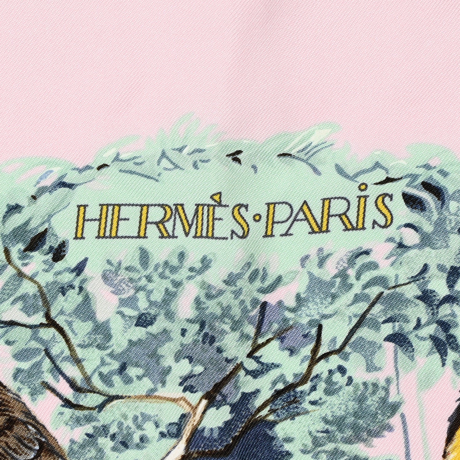 Hermes Silk Equateur Scarf 90 Rose Pale 3 of 6