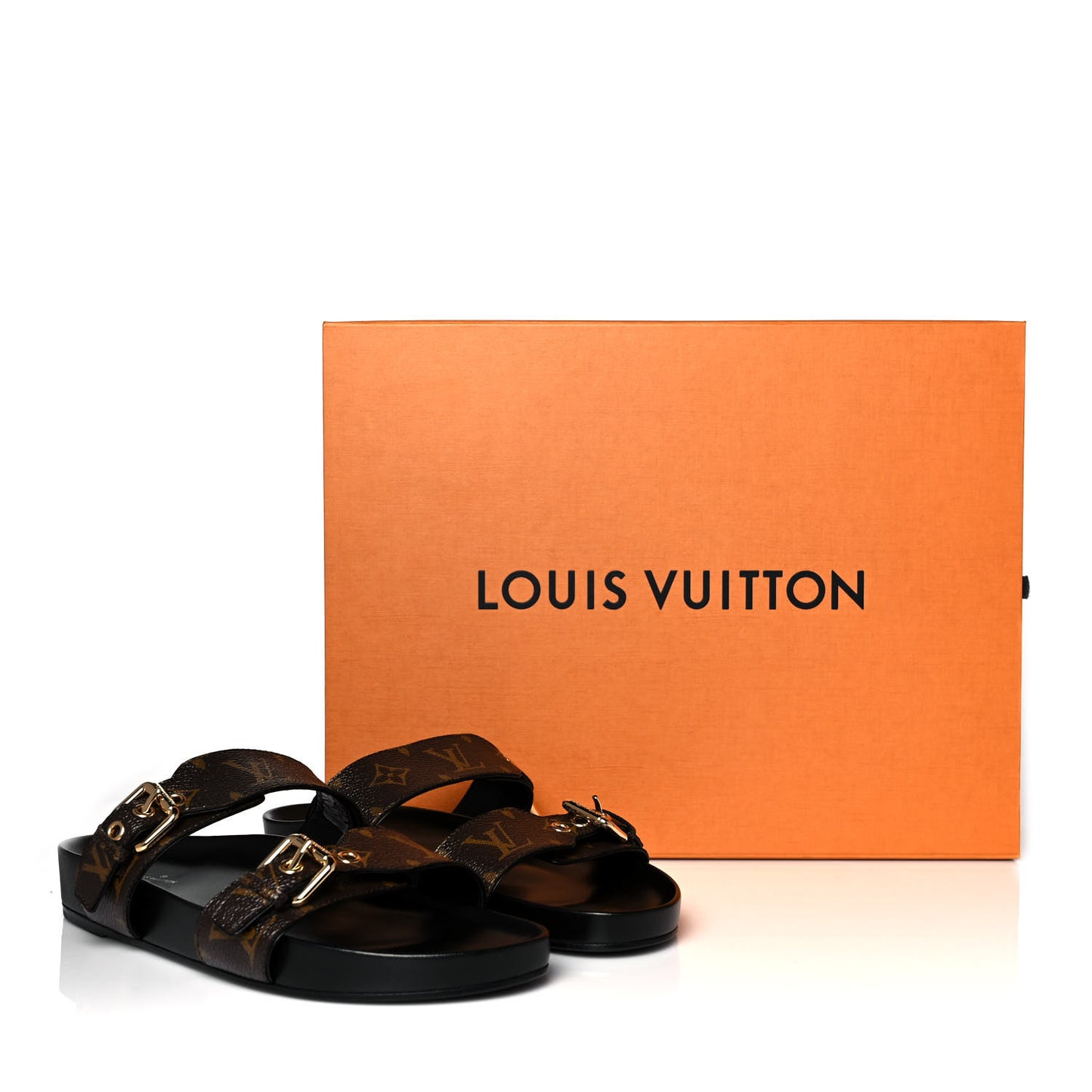 Monogram Bom Dia Mule Sandals 39 Black