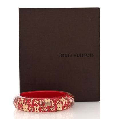 Louis Vuitton Resin Swarovski Medium Inclusion Bracelet GM Pomme D'Amour 4 of 4