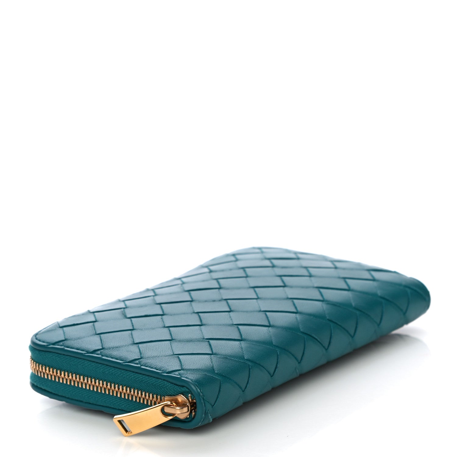 Bottega Veneta Nappa Intrecciato Zip Around Wallet Mallard 4 of 10