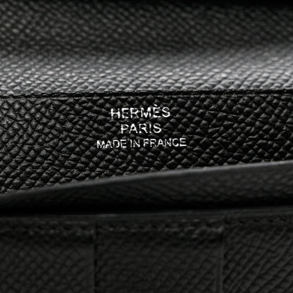Hermes Epsom Bearn Gusset Wallet Black 6 of 10