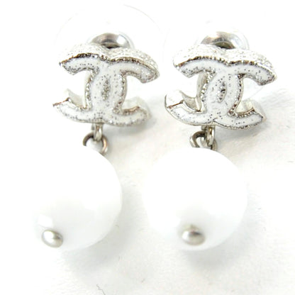 Chanel Snowy Glitter CC Drop Earrings 1 of 4