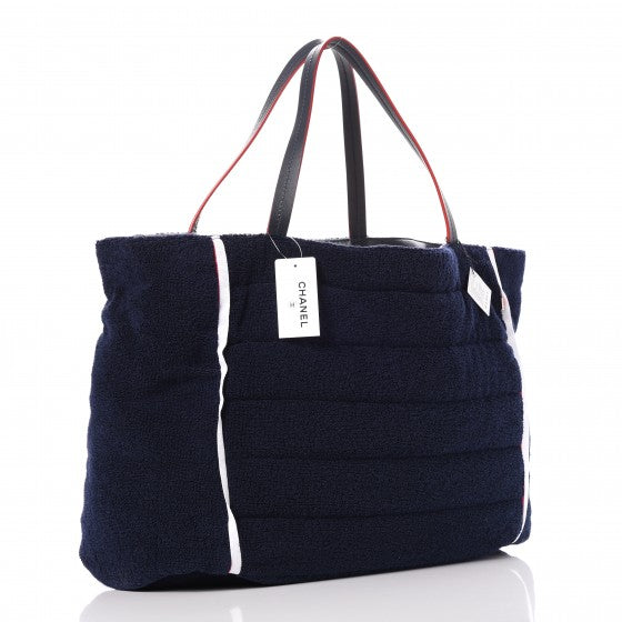 Reversible Airlines Tote Silver Navy
