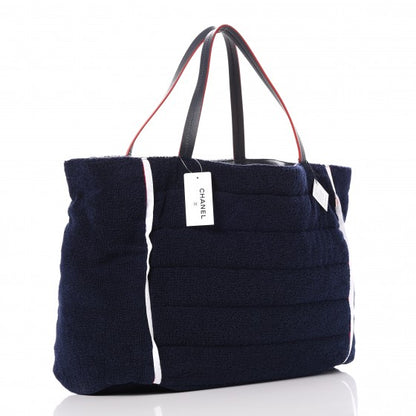 Chanel Reversible Airlines Tote Silver Navy 8 of 29