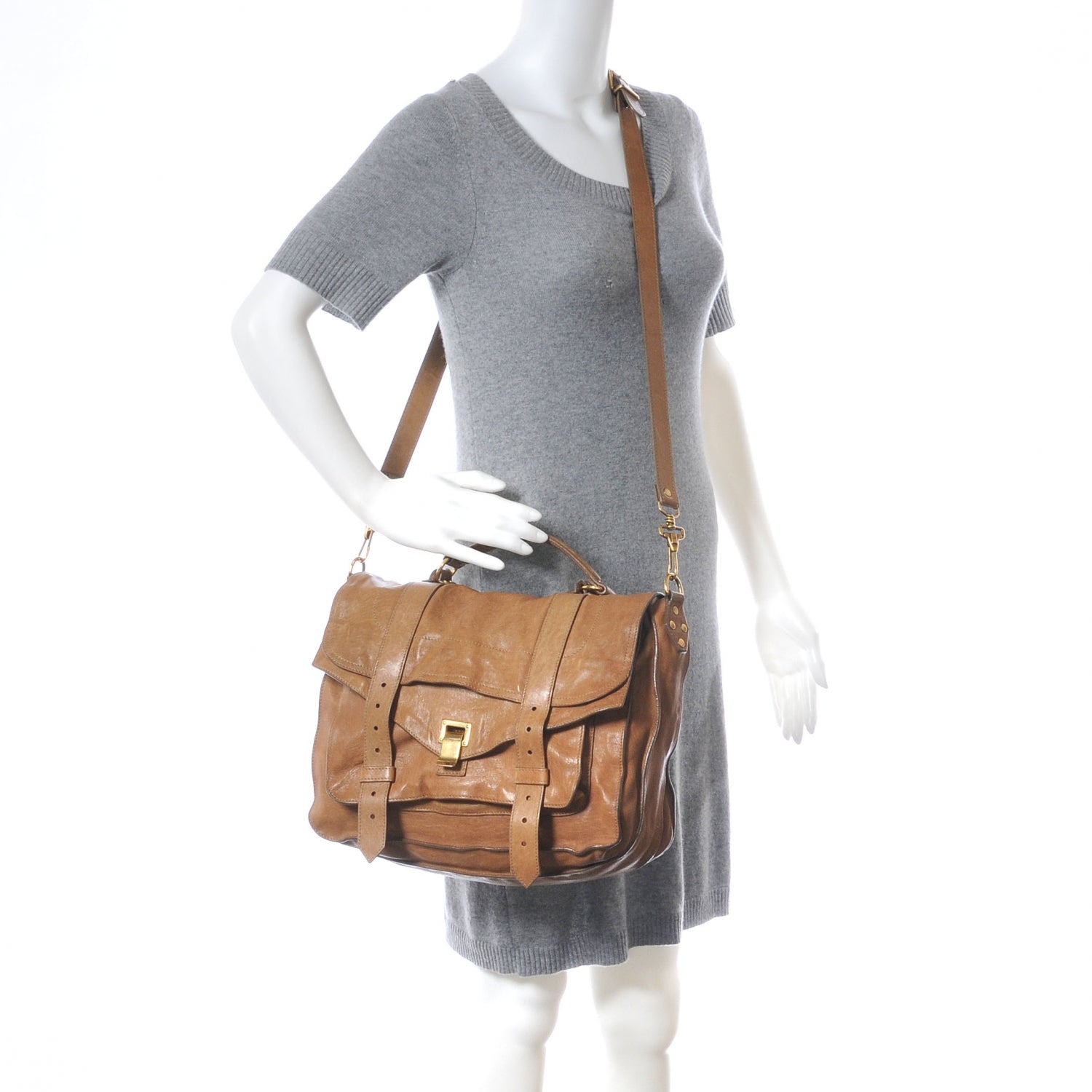 Proenza Schouler Lambskin PS1 Medium Satchel Birch 2 of 7