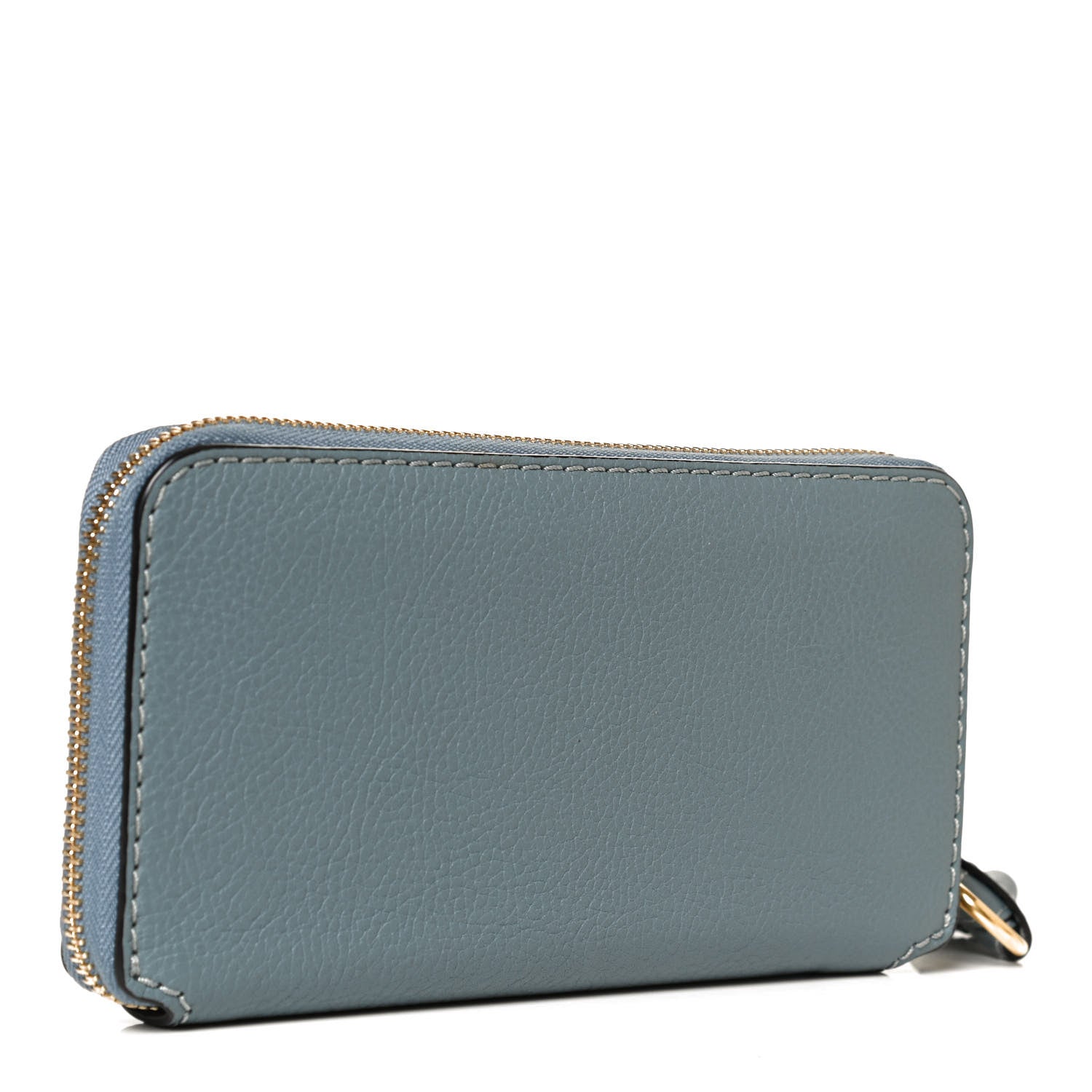 Chloe Grained Calfskin Marcie Long Zip Around Wallet Cloudy Blue 3 of 8