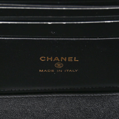Chanel Lambskin Quilted Small Top Handle Vanity Case With Chain Black 6 of 11