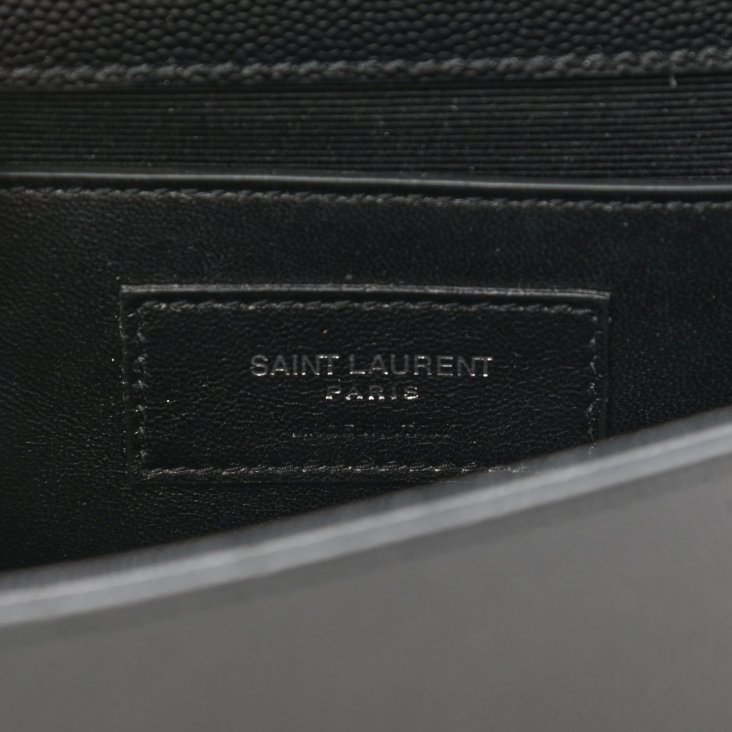 Grain De Poudre Classic Monogram Kate Clutch Black
