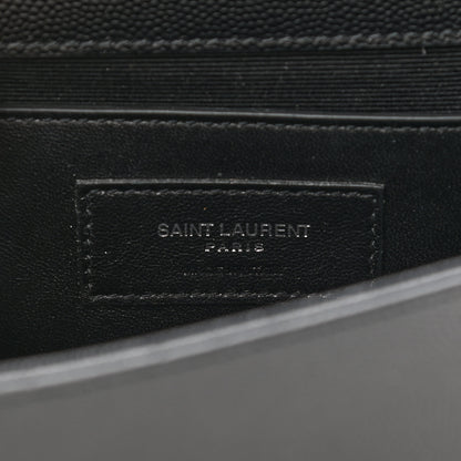 Saint Laurent Grain De Poudre Classic Monogram Kate Clutch Black 6 of 7