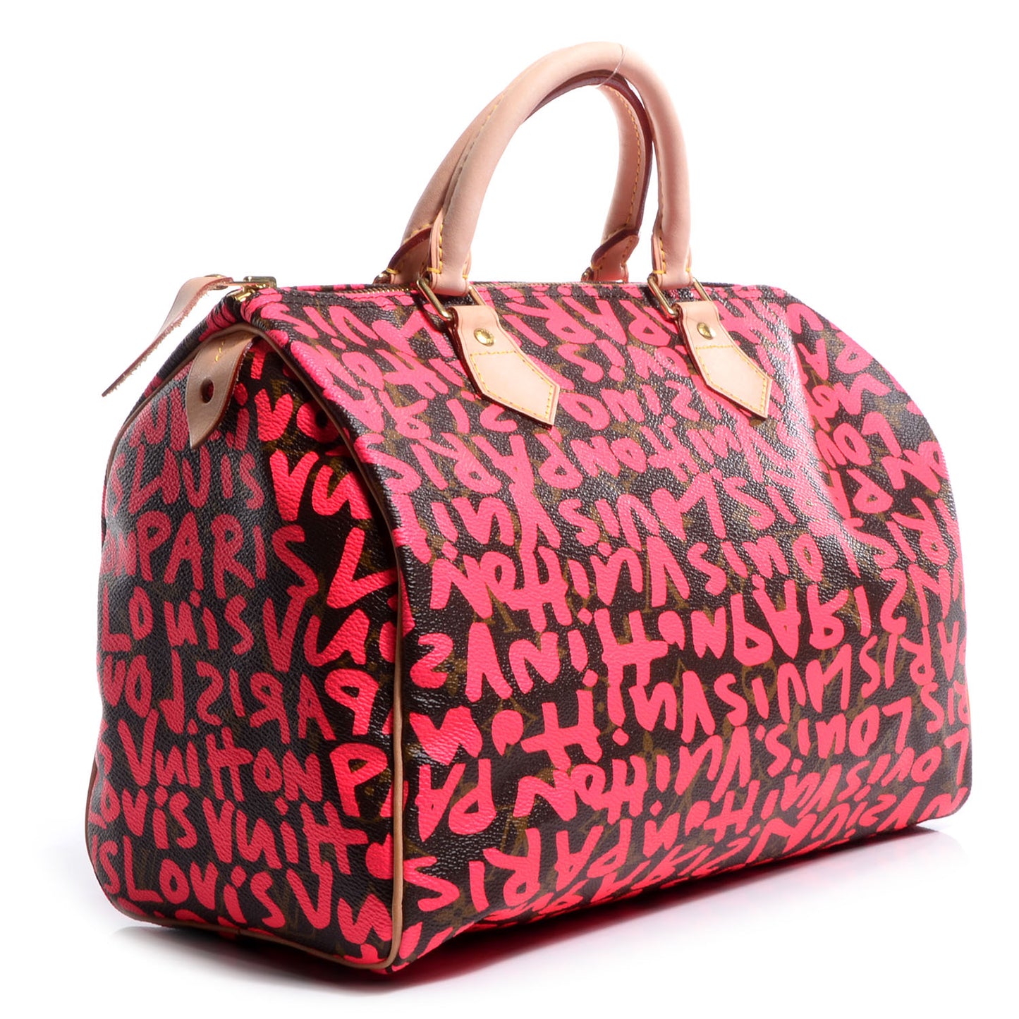 Monogram Graffiti Speedy 30 Fuchsia