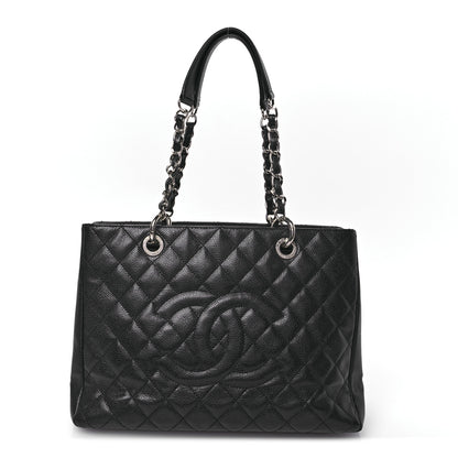 Chanel Caviar Quilted Grand Shopping Tote GST Black 1 of 12