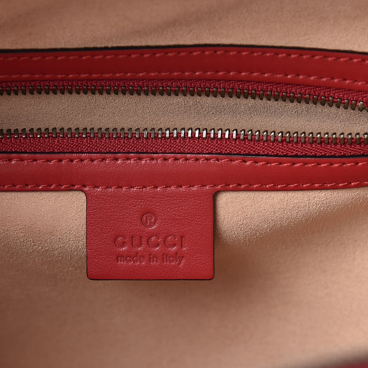 Calfskin Matelasse Sylvie Web Small GG Marmont Top Handle Shoulder Bag Hibiscus Red