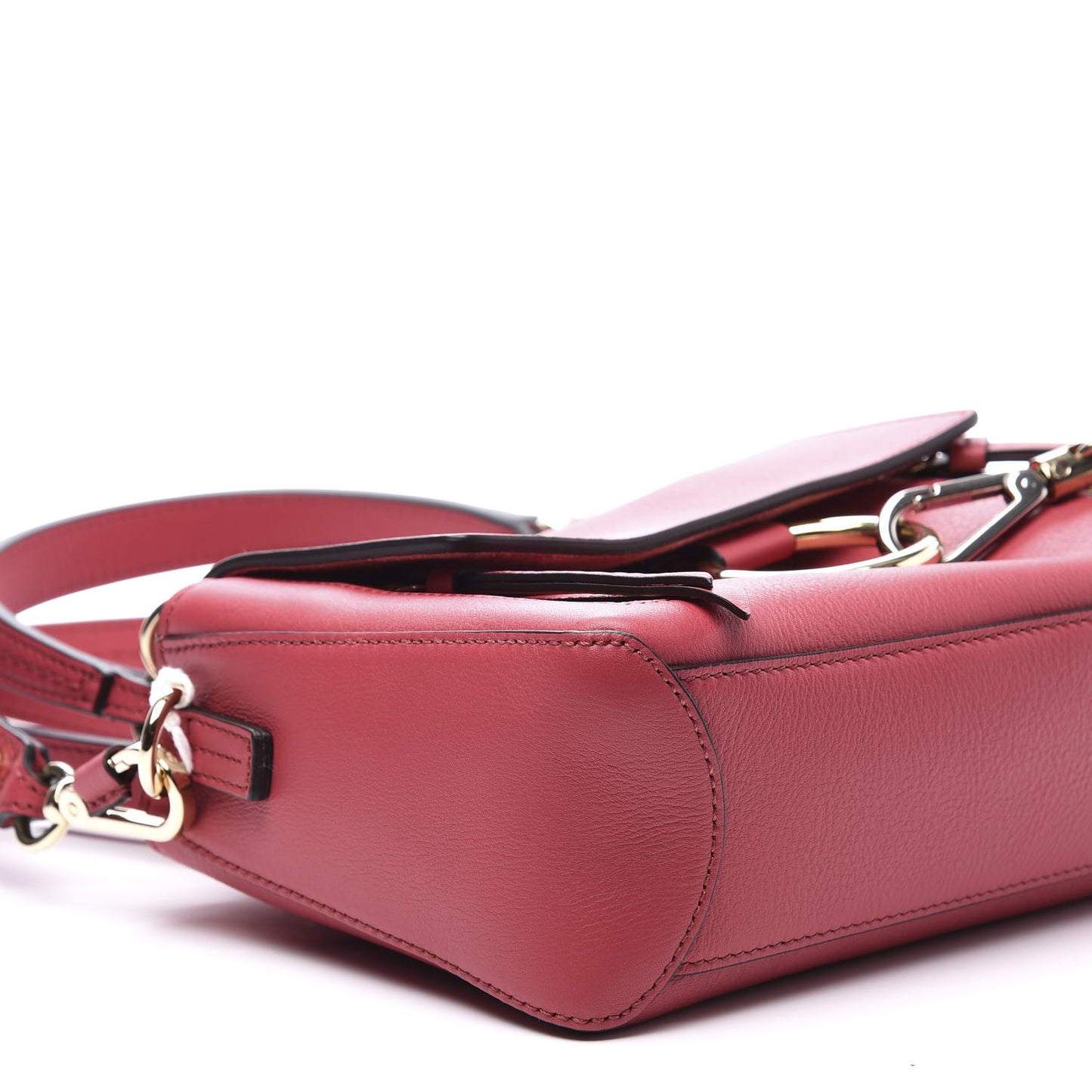 Calfskin Mini Faye Day Shoulder Bag Scarlet Pink