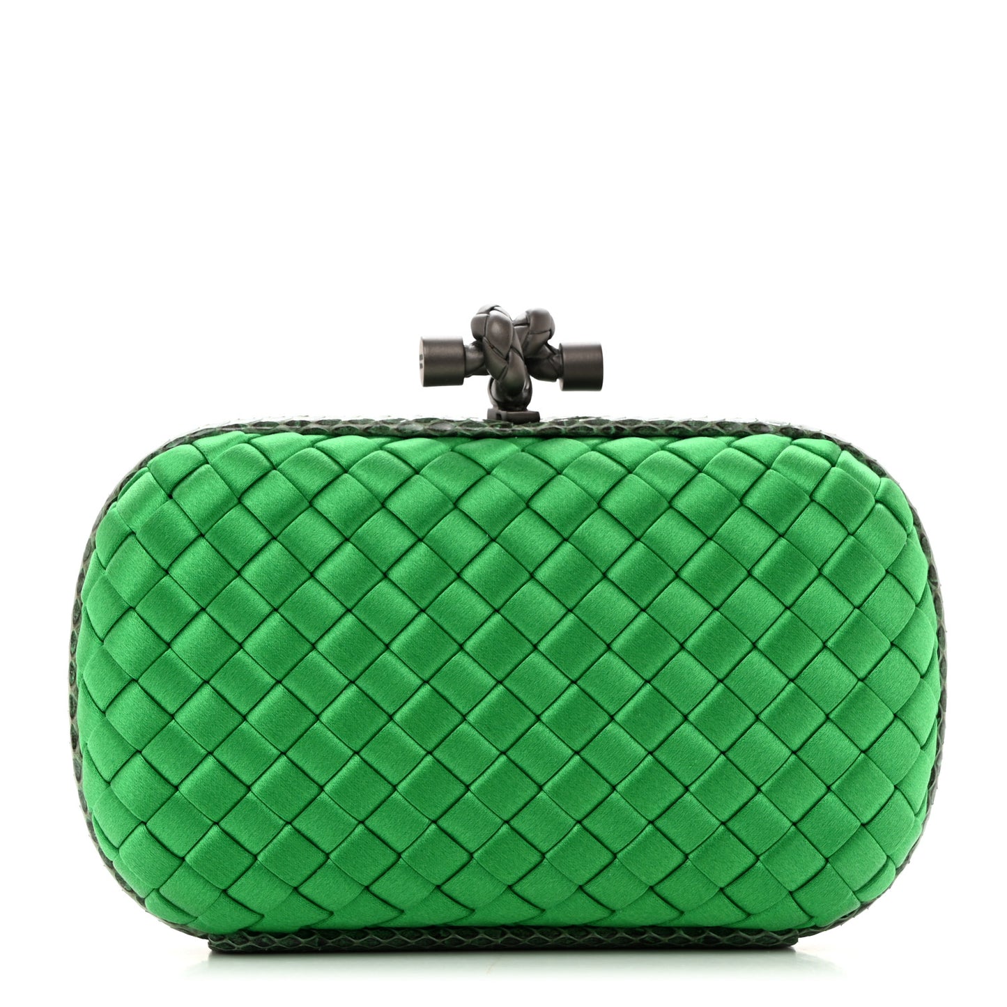 Satin Intreccio Impero Ayers Knot Clutch