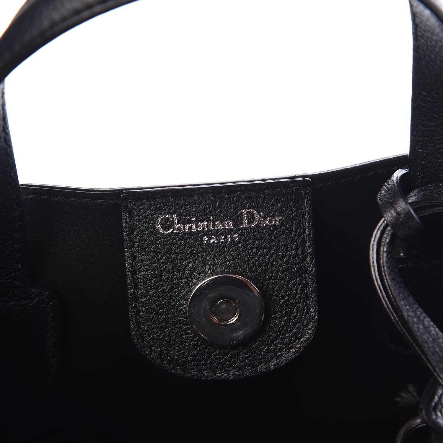 Christian Dior Grained Calfskin Small Blossom Tote Black 6 of 10