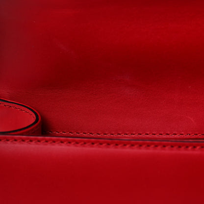 Gucci Calfskin Mini Sylvie Chain Shoulder Bag Hibiscus Red 10 of 10