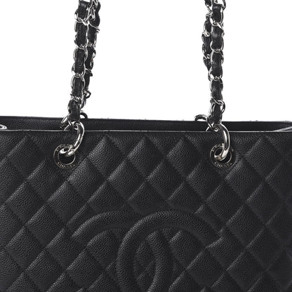 Chanel Caviar Quilted Grand Shopping Tote GST Black 9 of 9