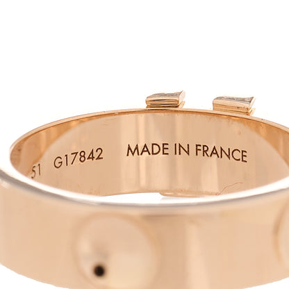 Louis Vuitton 18K Pink Gold Empreinte LV Ring 51 5.75 4 of 7