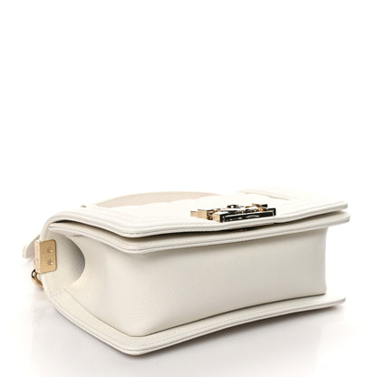 Chanel Caviar Quilted Small Boy Flap White 4 of 11