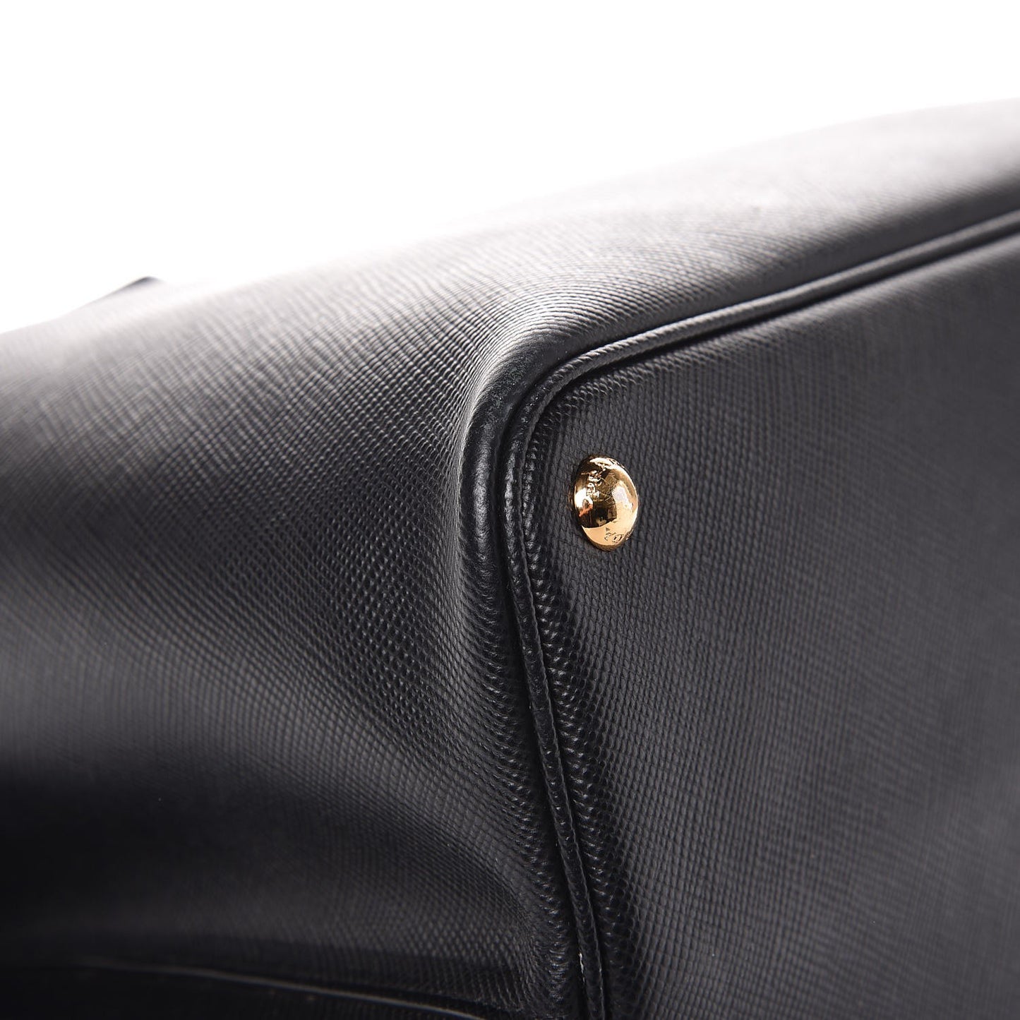Saffiano Cuir Large Double Bag Nero Black