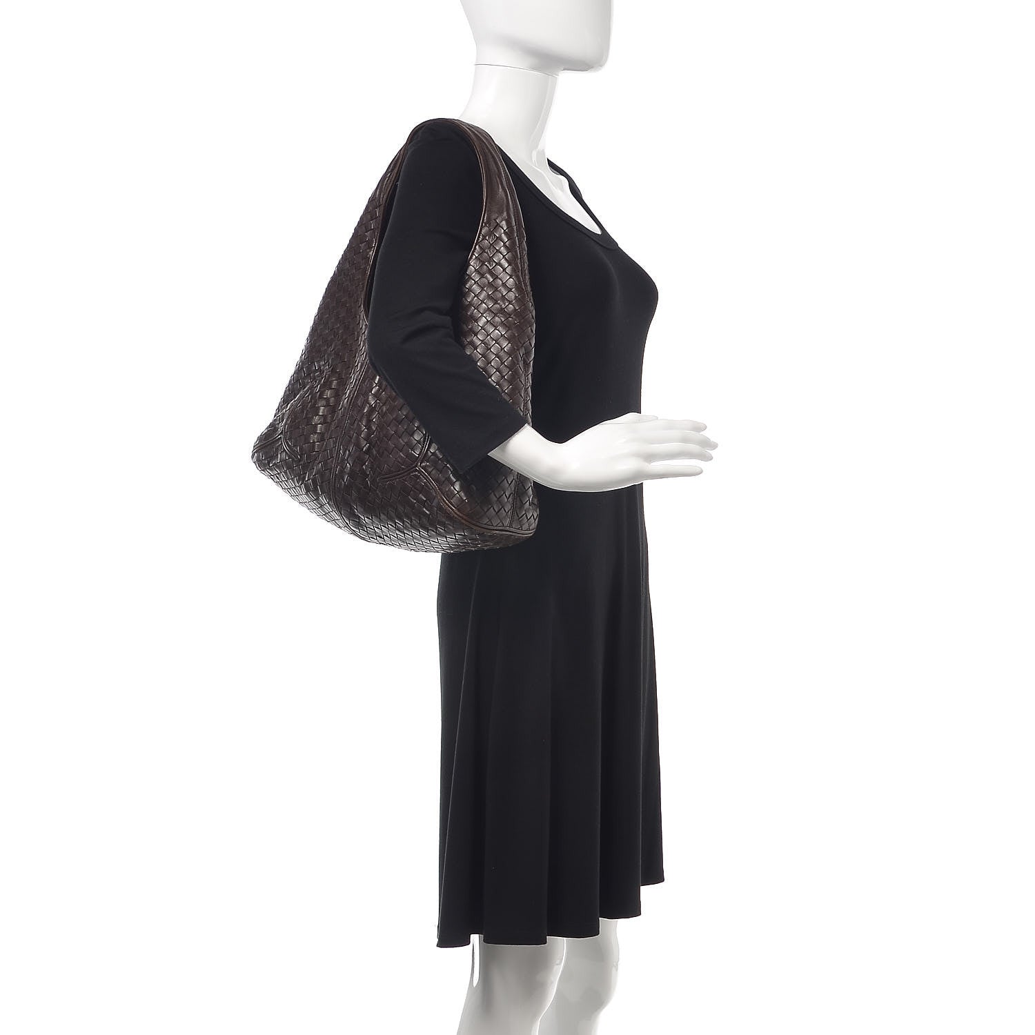 Bottega Veneta Nappa Intrecciato Ball Hobo Ebano 2 of 9