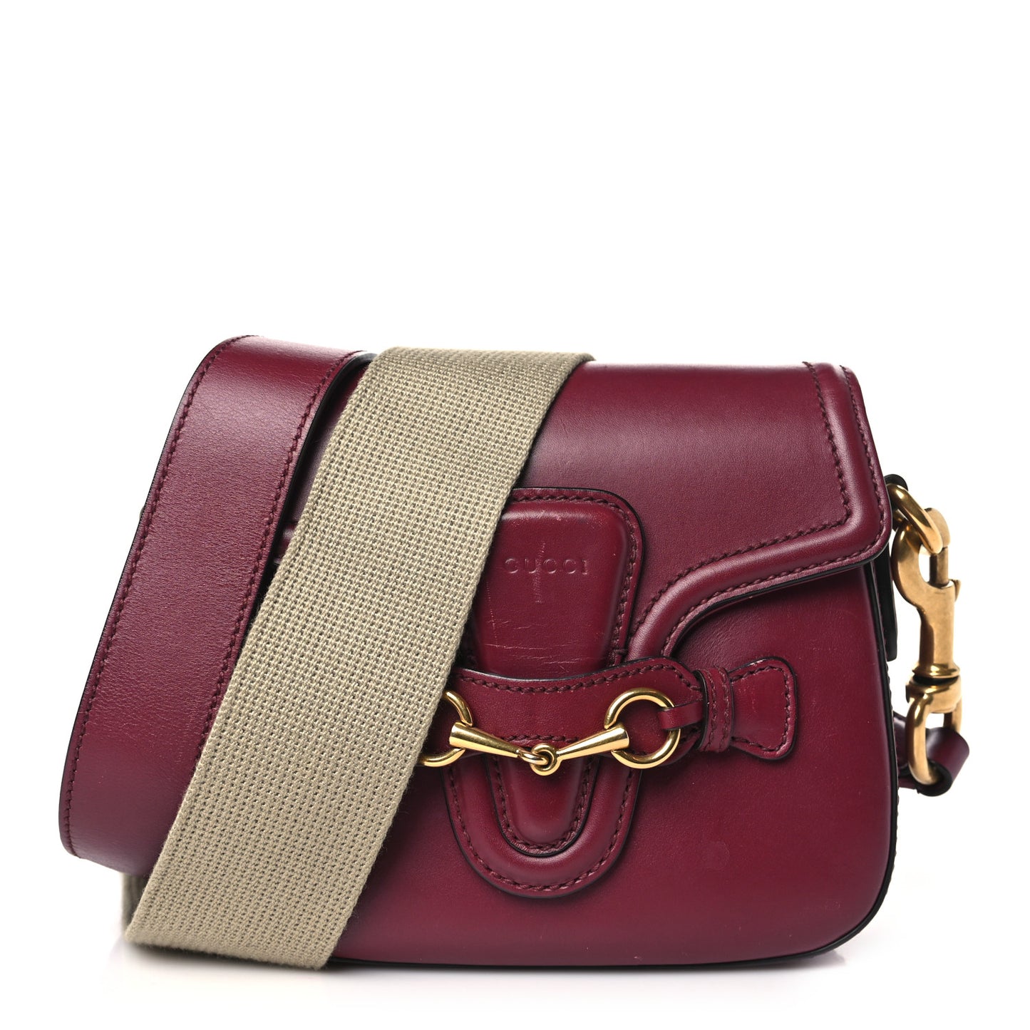 Ruinart Calfskin Small Lady Web Shoulder Bag Red