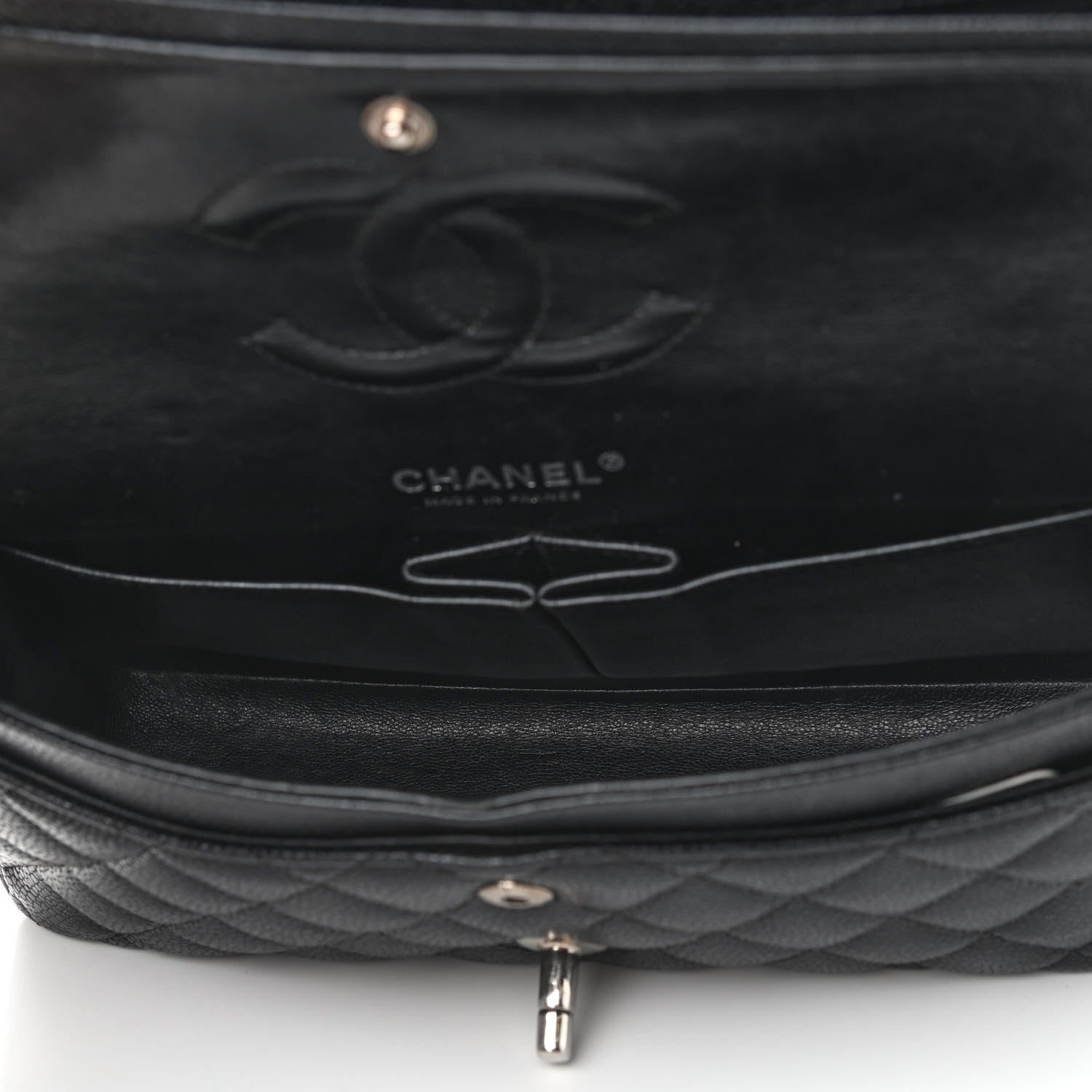 Chanel Caviar Quilted Medium Double Flap Black 5 of 11