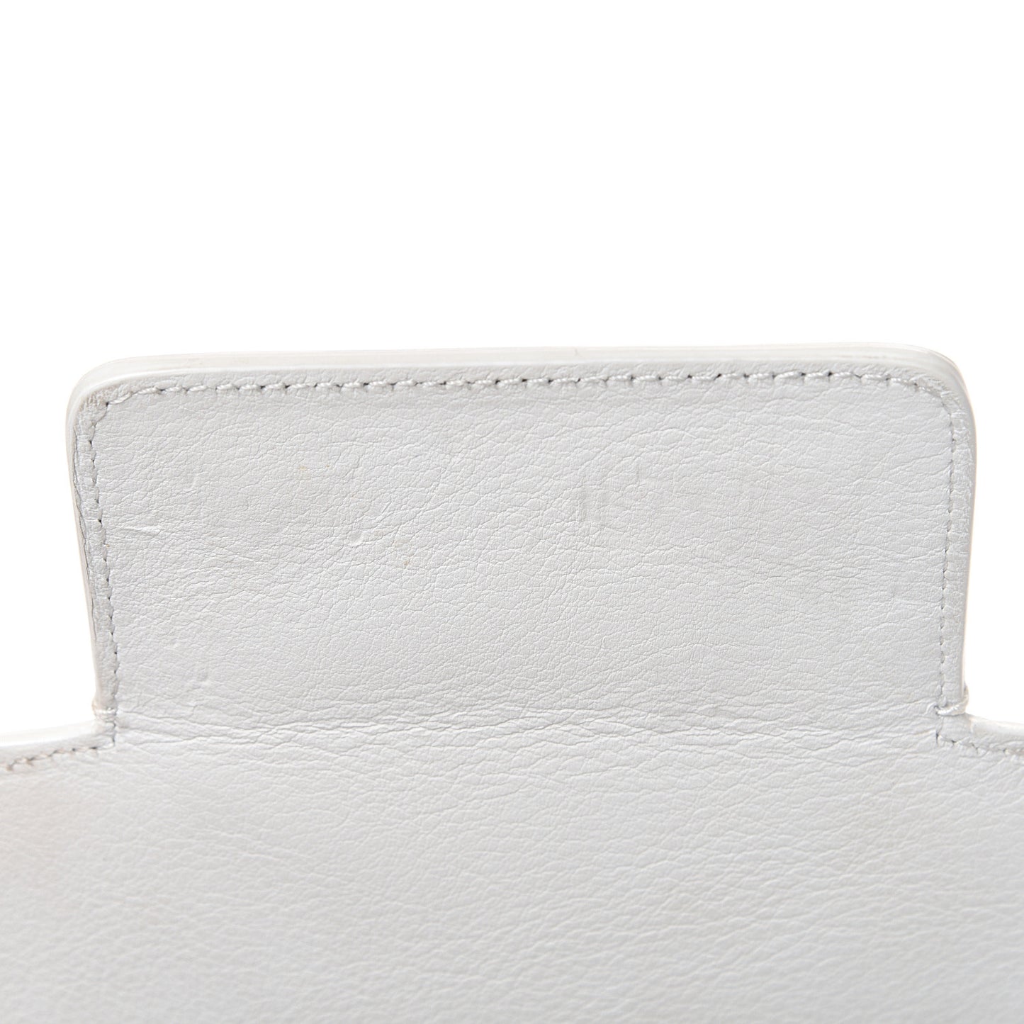 Calfskin Tiny PS11 Classic Shoulder Bag White