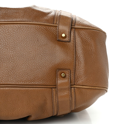 Burberry Pebbled Calfskin Small Ashbury Satchel Brown 9 of 13