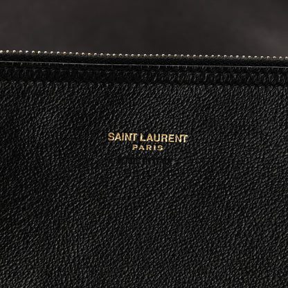 Saint Laurent Calfskin Hobo Black 7 of 10