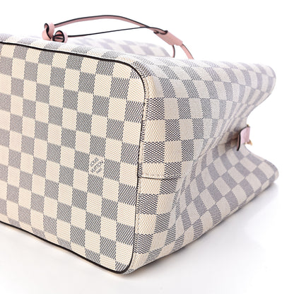 Louis Vuitton Damier Azur Neonoe MM Eau De Rose 9 of 11