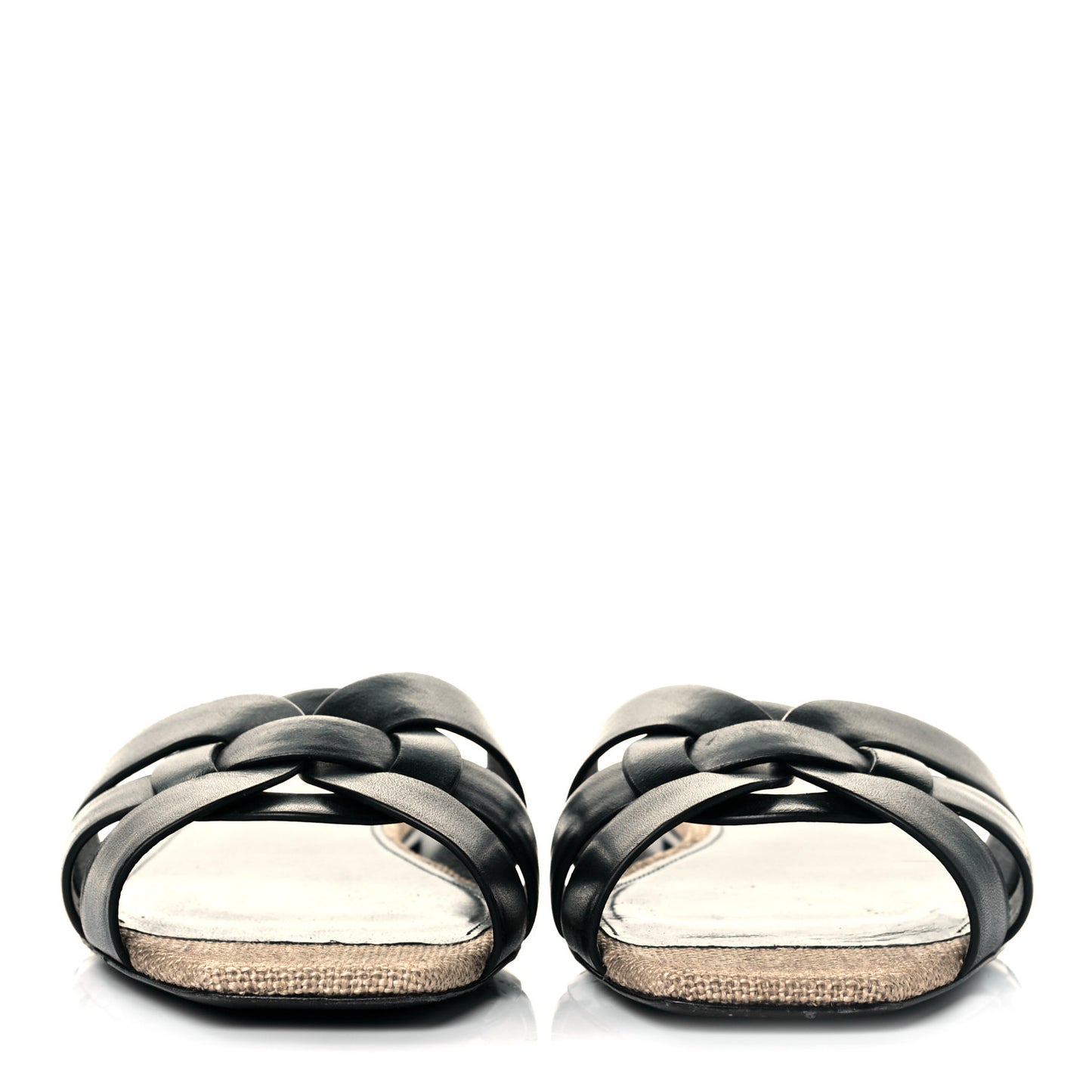 Calfskin Nu Pied 05 Slide Sandals 39 Black