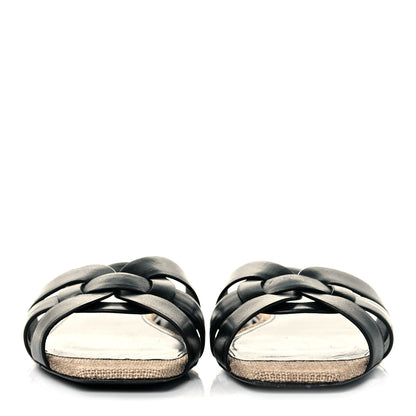 Saint Laurent Calfskin Nu Pied 05 Slide Sandals 39 Black 2 of 8