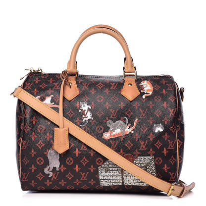 Louis Vuitton Catogram Speedy Bandouliere 30 Marron 1 of 10