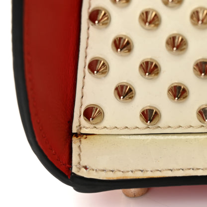 Christian Louboutin Loubi Kraft PVC Patent Calfskin Empire Medium Paloma Kraft Latte 11 of 12