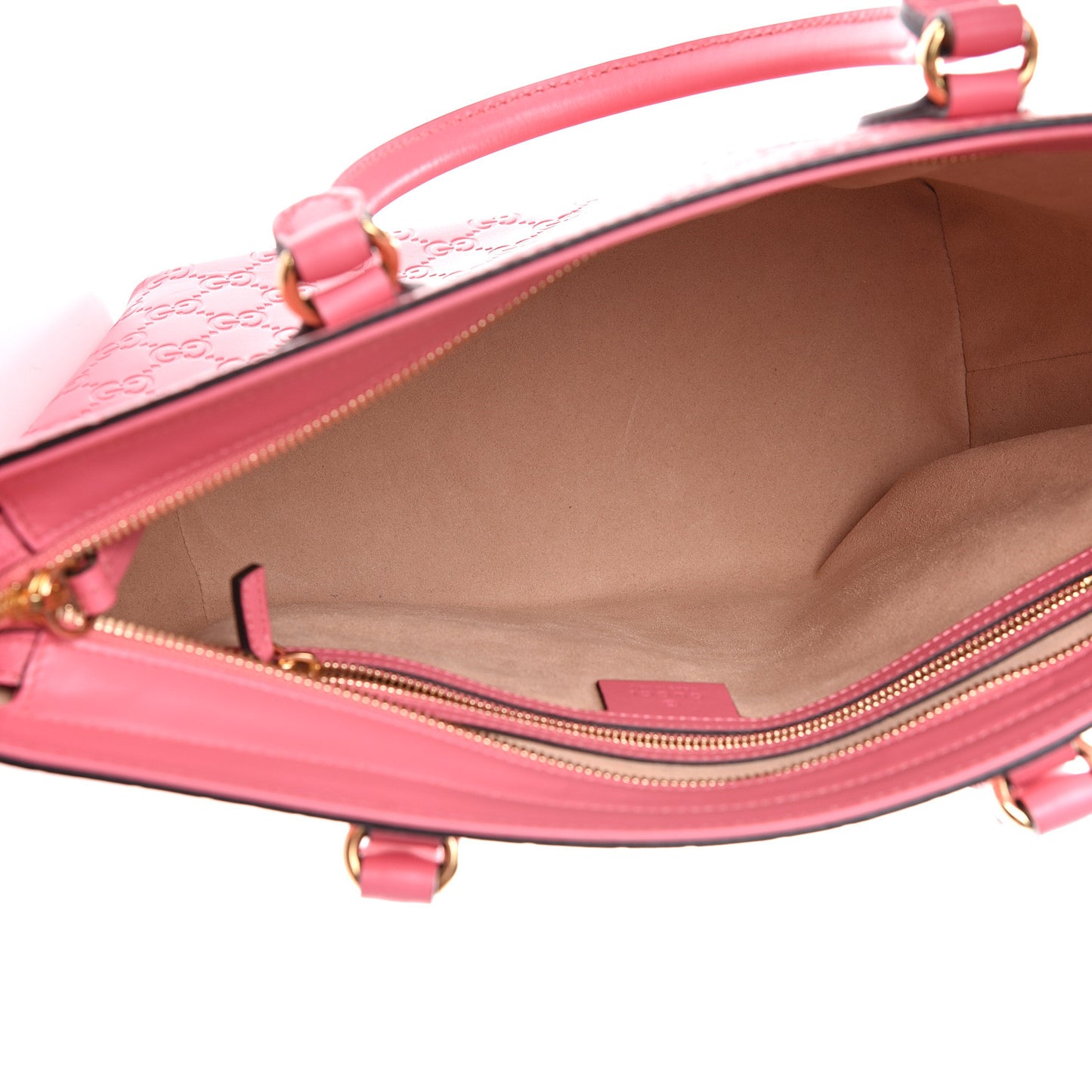Guccissima Small Zippered Bucket Tote Flush