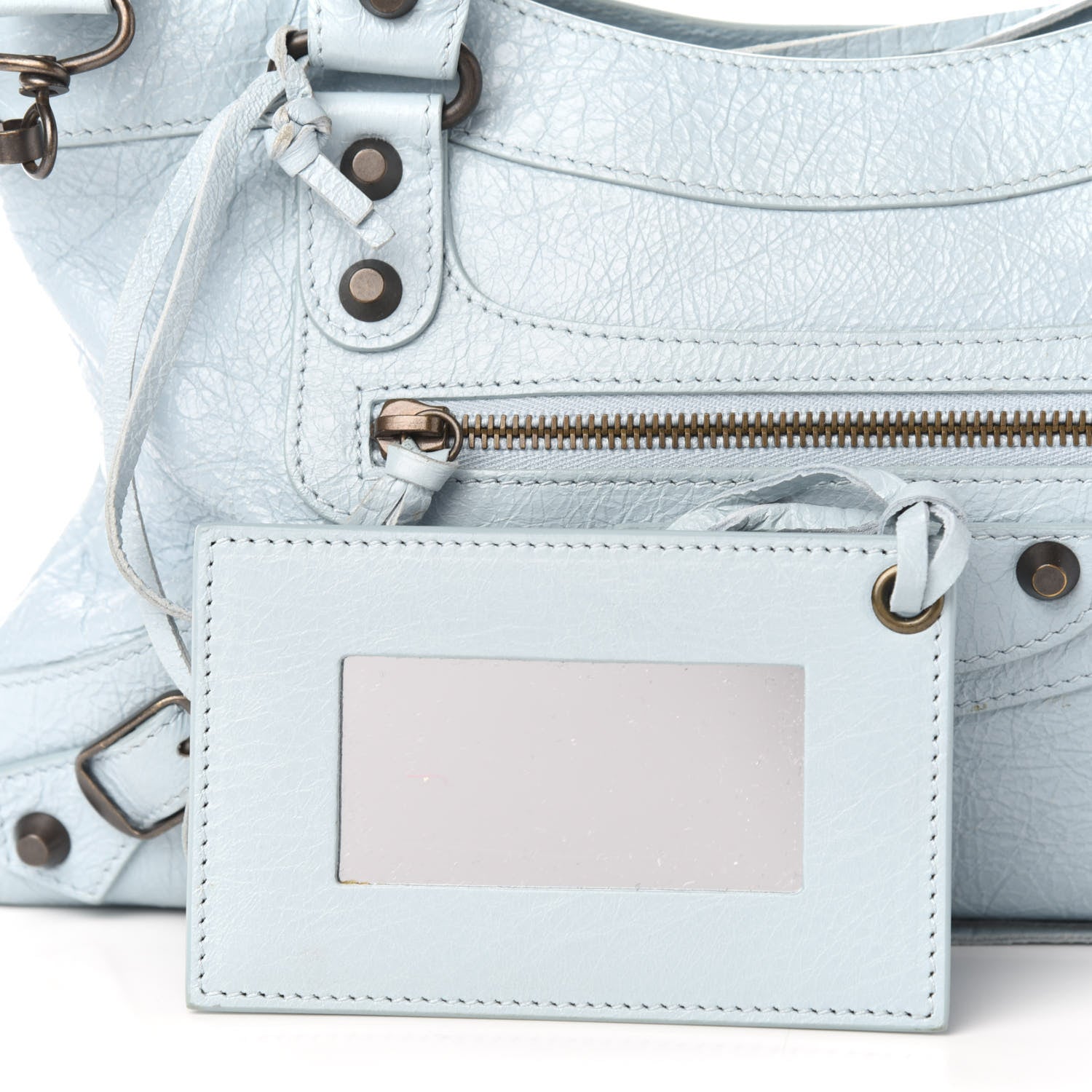 Balenciaga Agneau Classic Hardware First Bleu Dragee 12 of 13