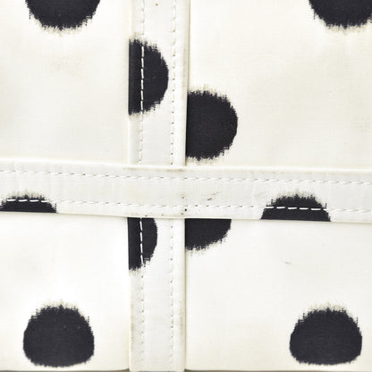 Balenciaga Silk Polka Dot S Bazar Shopper Tote White Black 15 of 18