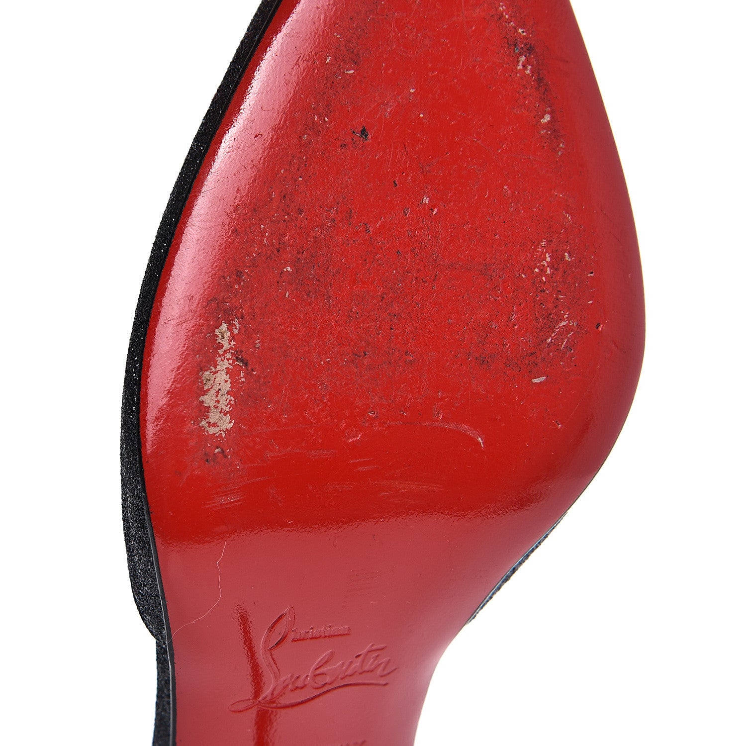 Christian Louboutin Glitter Ever 85 Slingback Pumps 36 Silver 8 of 10