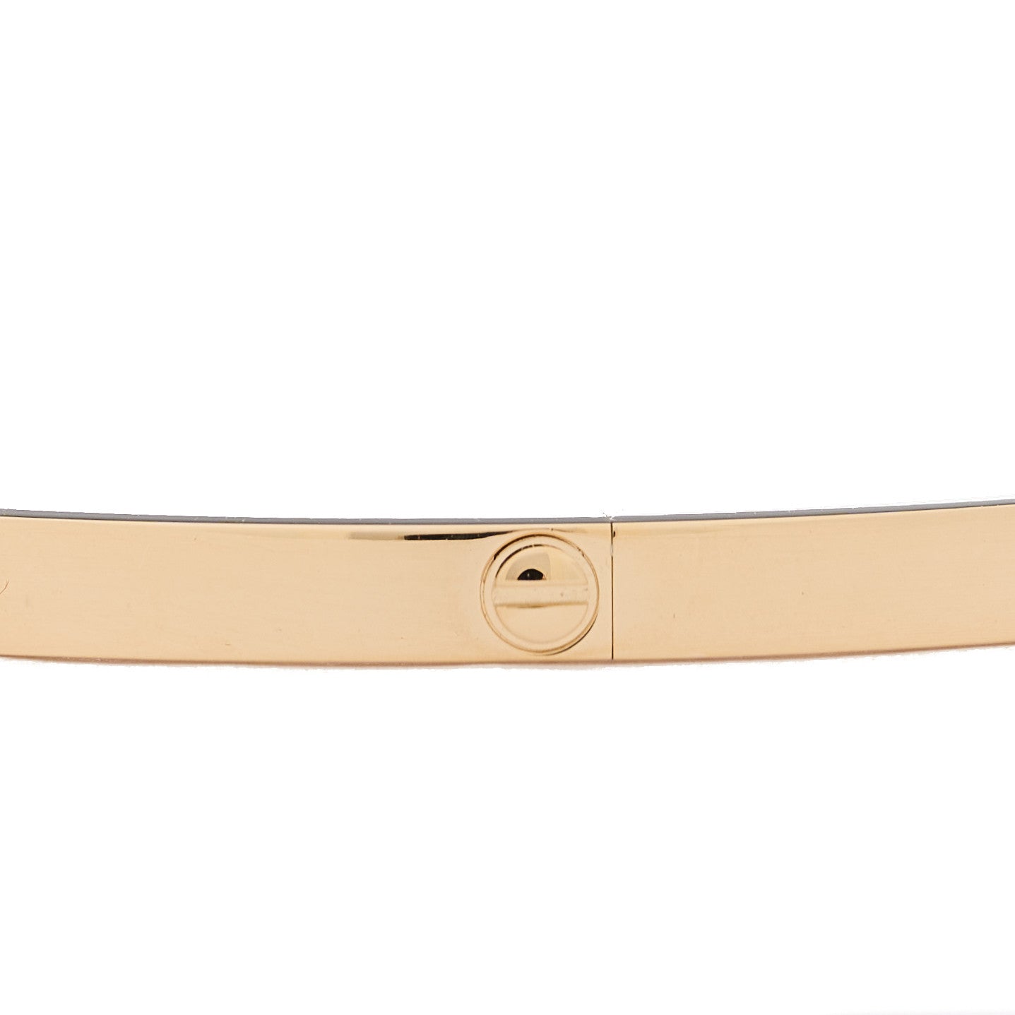 18K Yellow Gold 6 Diamond Small LOVE Bracelet 19