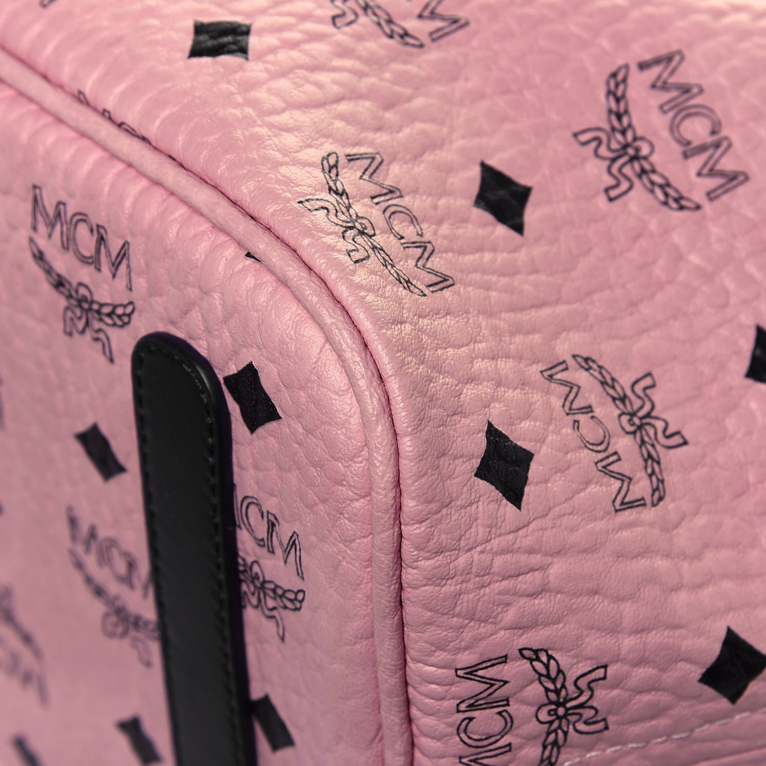 MCM Visetos Medium Liz Reversible Shopper Tote Soft Pink 9 of 19