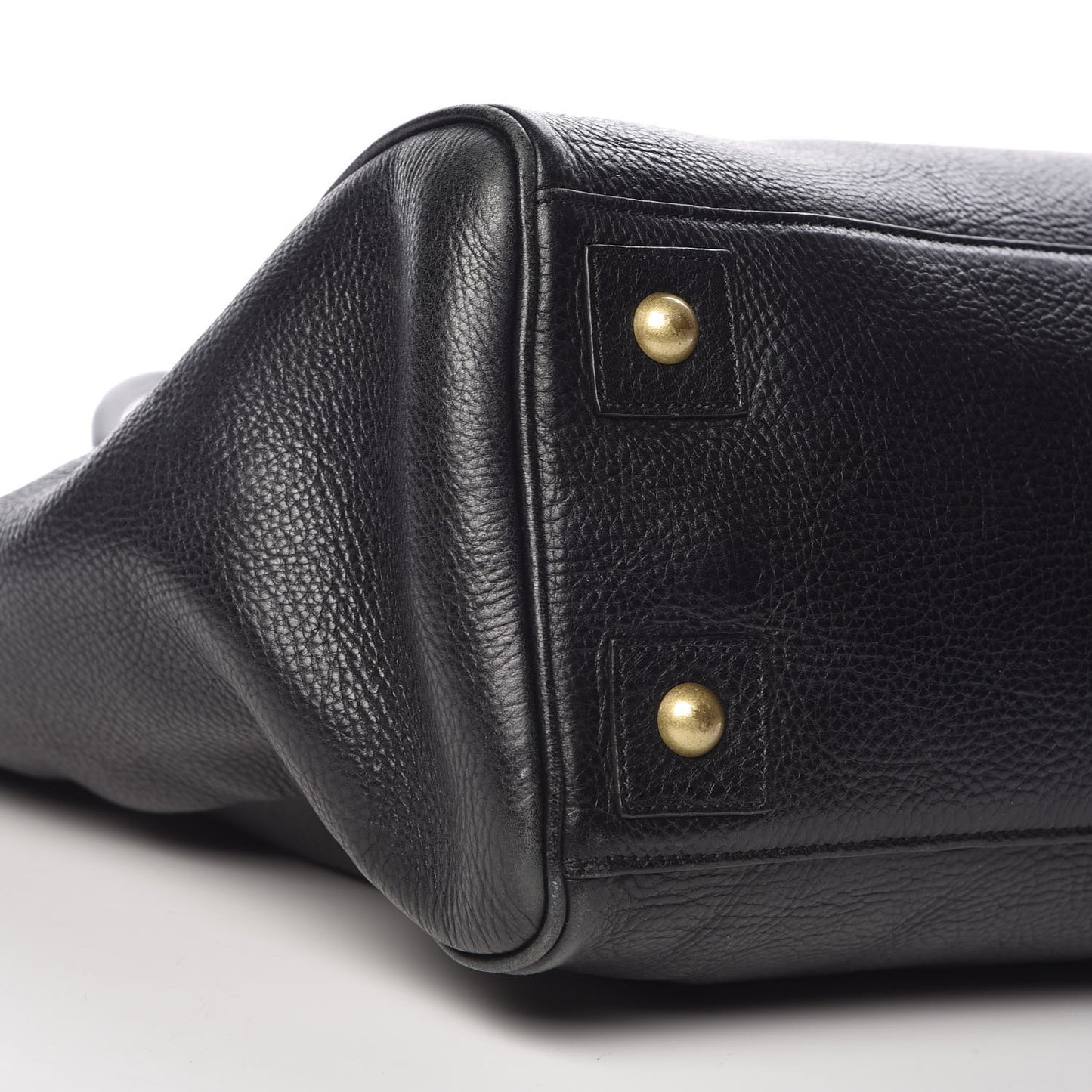 Natural Leather Bayswater Tote Black