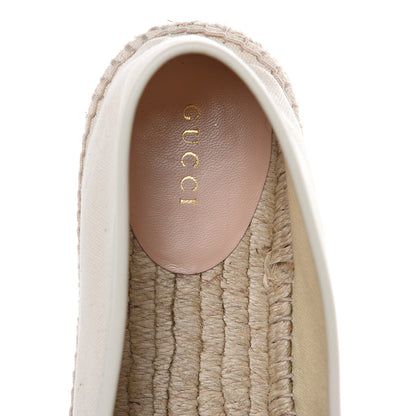 Gucci Canvas Logo Espadrilles 39.5 Greggio White 5 of 9