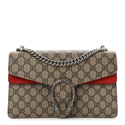 Gucci GG Supreme Monogram Small Dionysus Shoulder Bag Red 1 of 13