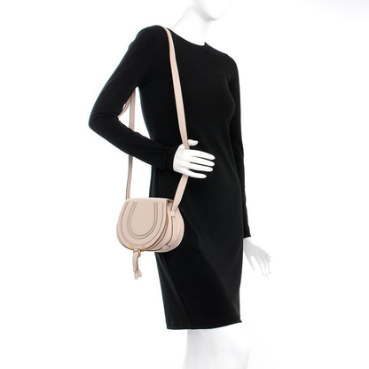 Chloe Calfskin Mini Marcie Round Crossbody Bag Blush Nude 2 of 8