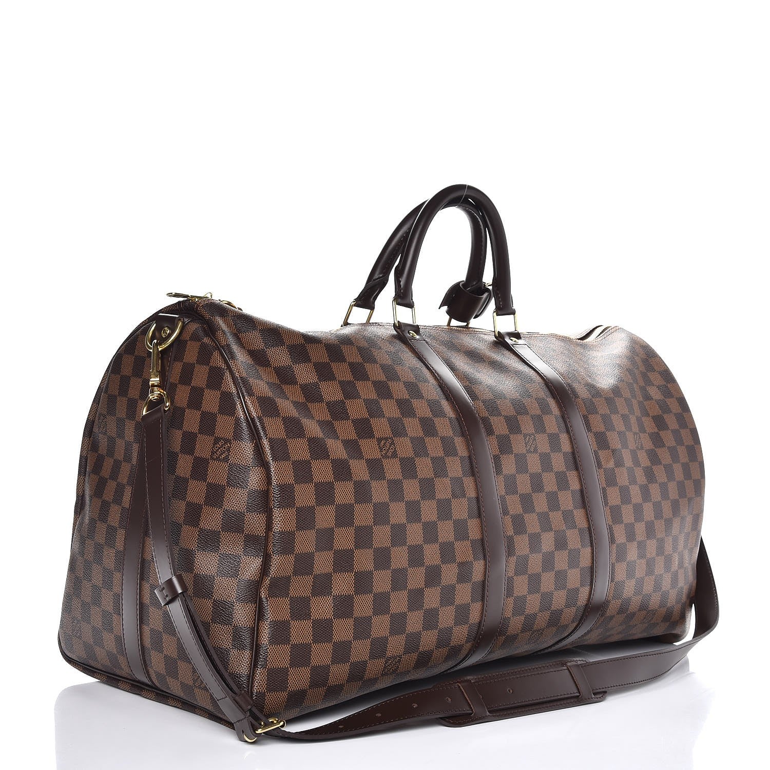 Louis Vuitton Damier Ebene Keepall Bandouliere 55 3 of 7
